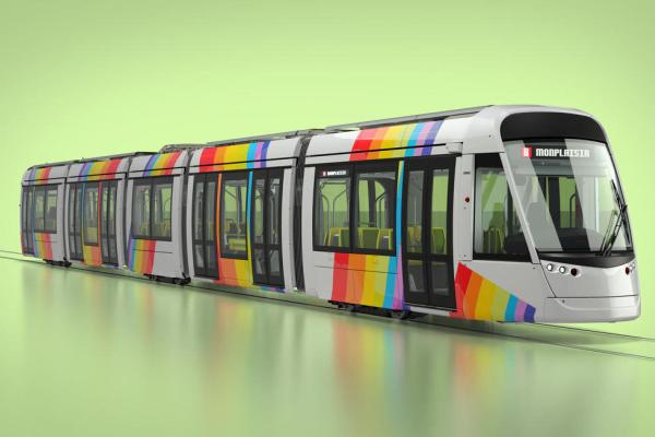 La ligne B du tram d'Angers, cofinancée par l'Union européenne